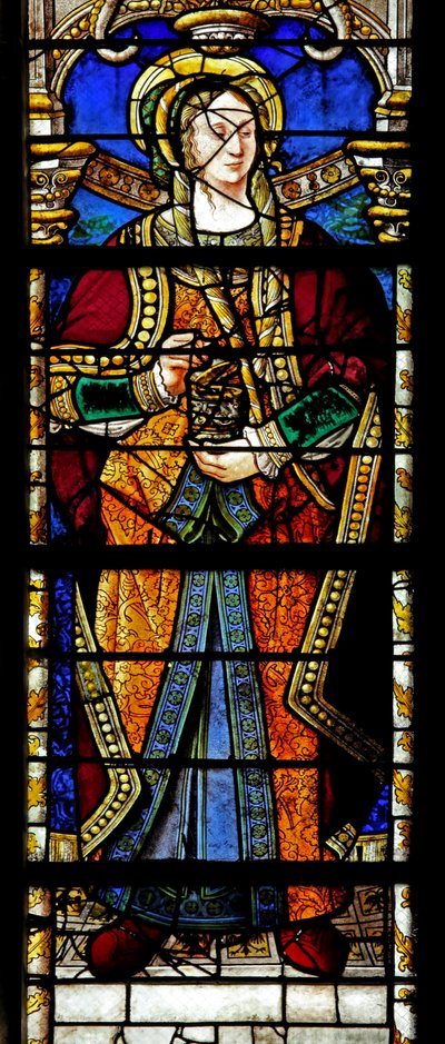 Raam w2 met afbeelding van St. Maria Magdalena door French School