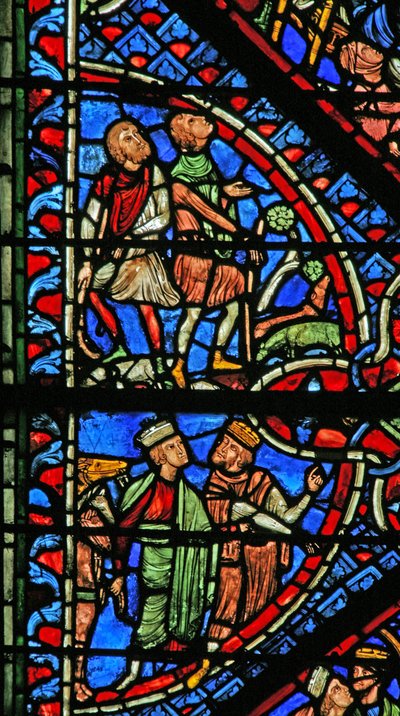 De wijzen bij Herodes; aankondiging aan de herders door French School