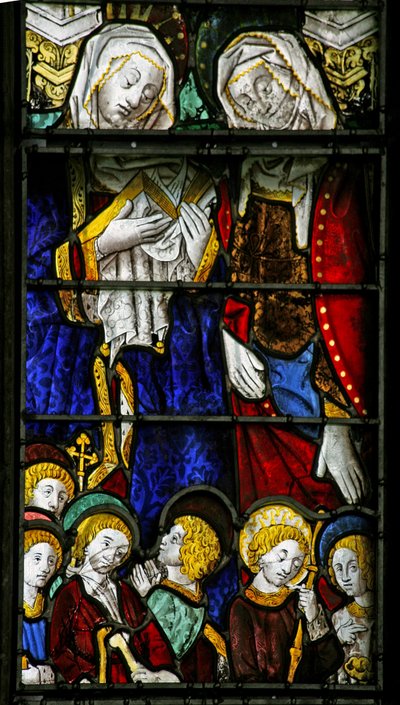 Raam w3 met St. Maria Cleophas en St. Maria Salome door French School