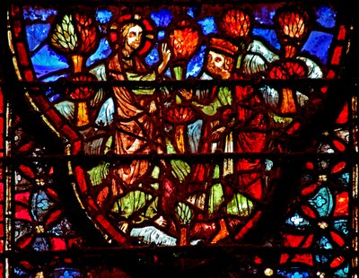 Raam w4 God spreekt tot Jozua Jozua I:1-19 door French School