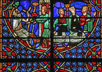 De gelijkenis van de rijke man en Lazarus door French School
