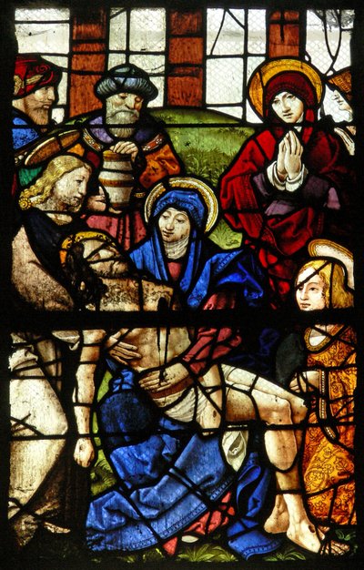Raam w5 met de Pietà door French School