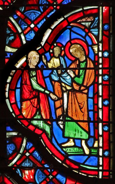 Jesaja profeteert Christus. Is XI 6 of XLII 1 door French School