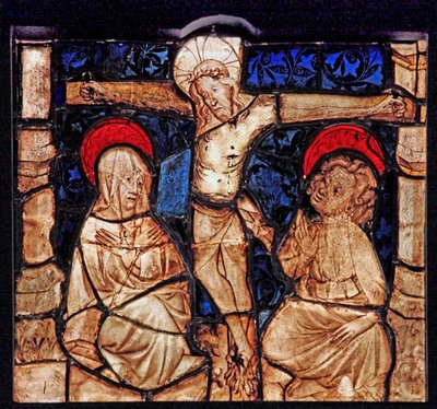 Raam w7 met de Kruisiging, uit de kerk van Betton, Bretagne door French School