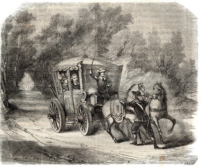 Zonder een bewaker van de koning die ze gelukkig ontmoetten, is het waarschijnlijk dat ze weer zouden lopen. De Abt van Fremicourt probeerde de Markiezin van Montespan (Francoise Athenais) door Rochechouart Mortemart (of Madame de Montespan) (1640-1707) te door French School