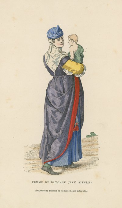 Vrouw van Bayonne, 16e eeuw door French School
