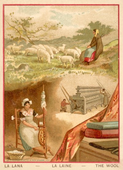 Wol (chromolitho) door French School