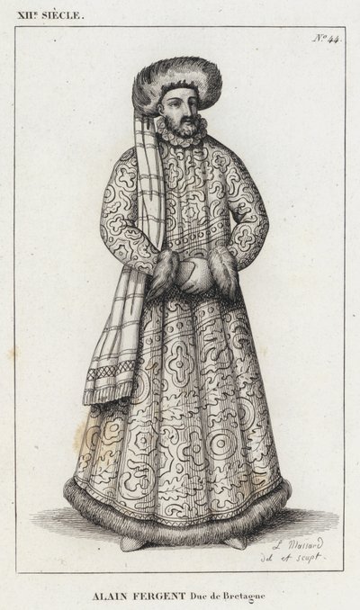 XII Eeuw, Alain Fergent, Hertog van Bretagne door French School