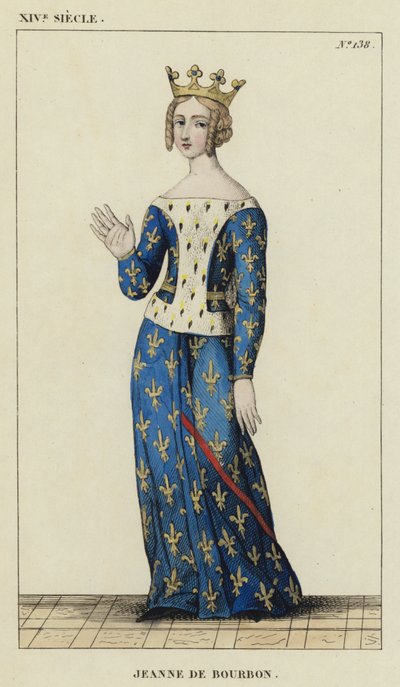 XIV Eeuw, Jeanne de Bourbon door French School