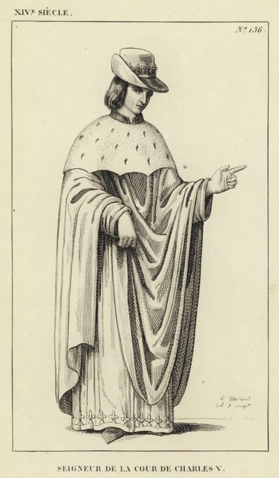 XIV Eeuw, Heer van het Hof van Karel V door French School