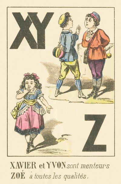 X Y Z: Xavier en Yvon zijn leugenaars, Zoe heeft alle kwaliteiten door French School