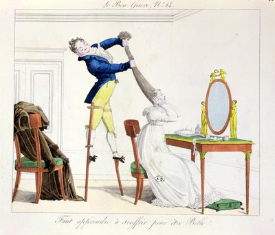 Je moet leren lijden voor schoonheid, plaat 64 uit de serie Le Bon Genre door French School