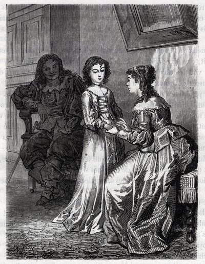 Je hoofd is schuldig als je hart niet schuldig is, vertelde Madame de Lanclos haar dochter Anne "Ninon" van de Enclos (of Ninon de Lenclos of Ninon de Lanclos). door French School