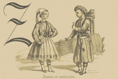 Zouave en cantineering door French School