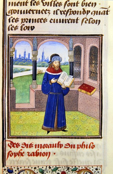 Zabion, uit Histoire des Philosophes, eind 15e eeuw door French School