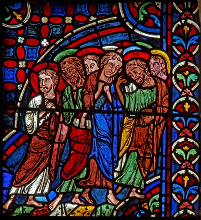 discipelen bij arrestatie in Getsemane door French School