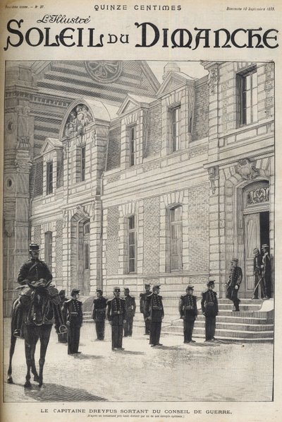 De Dreyfus-affaire - Kapitein Alfred Dreyfus verlaat de Conseil de guerre - Dreyfus-zaak - Proces van Rennes - Alfred Dreyfus verlaat de Conseil de guerre (1899) - 