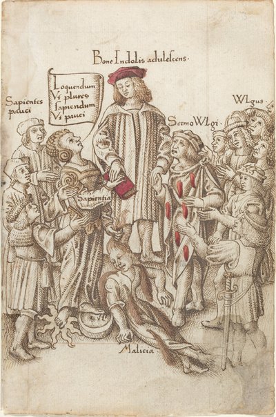 "Loop Niet Buiten de Openbare Weg" [fol. 35 recto] door French early 16th Century