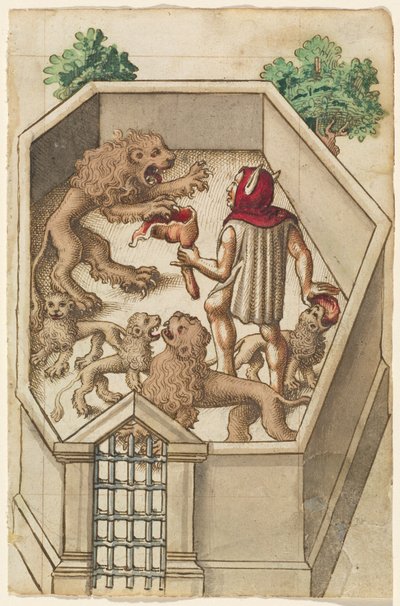 "Voed Geen Dingen Die Scherpe Klauwen Hebben" [fol. 38 recto] door French early 16th Century
