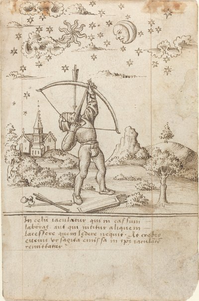 "Je schiet op de hemel" [fol. 9 recto] door French early 16th Century