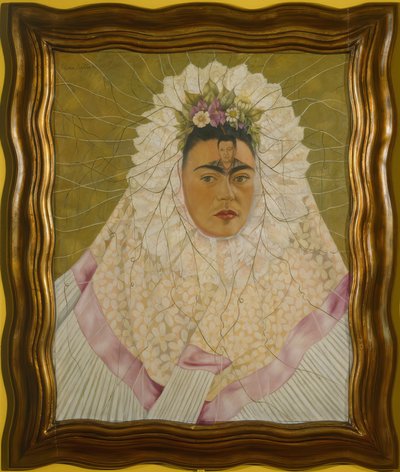 Zelfportret als Tehuana of Diego in mijn gedachten door Frida Kahlo