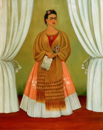 Zelfportret opgedragen aan Leon Trotski door Frida Kahlo