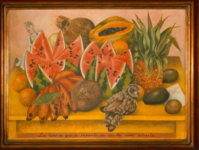 De bruid die bang wordt als ze het leven ziet opengaan door Frida Kahlo