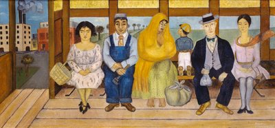 De bus door Frida Kahlo