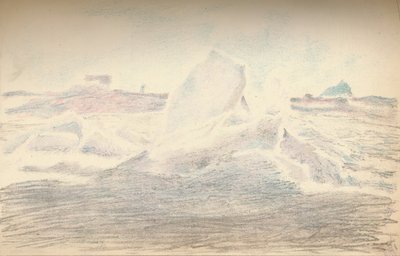 IJs nabij de Fram, 4 juli 1894, 1897 door Fridtjof Nansen