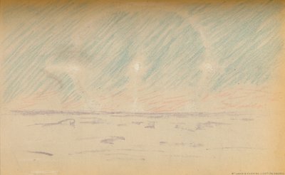 Maanring met schijnmanen en een suggestie van horizontale assen, 24 november 1893 door Fridtjof Nansen