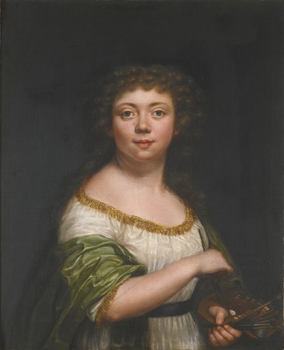 Zelfportret, eenentwintig jaar oud, 1793 door Friederike Julie Lisiewska