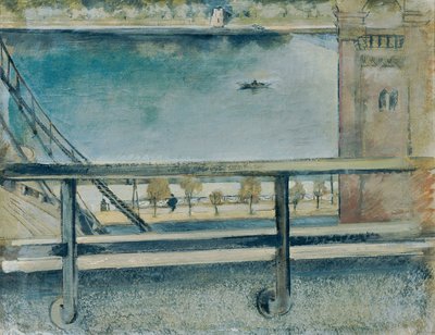Uitzicht op de Moldau, Praag door Friedl Dicker Brandeis