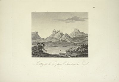 Bergen van kolomvormige porfier, Jacal, illustratie uit 