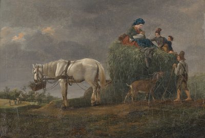 De hooikar door Friedrich August Mathias Gauermann