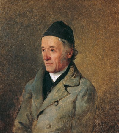 De schilder Jakob Gauermann, de vader van de kunstenaar door Friedrich August Mathias Gauermann