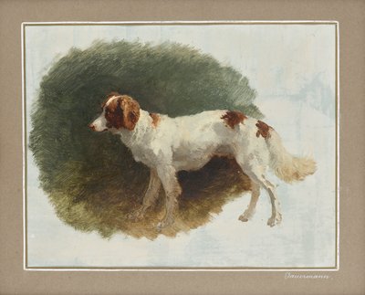 Jachthond door Friedrich August Mathias Gauermann