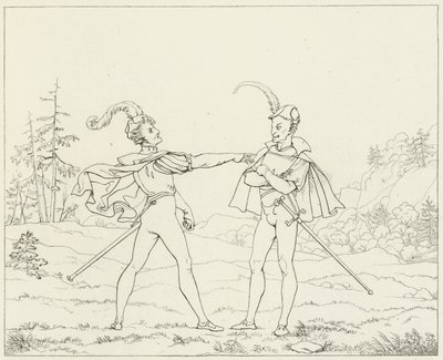 Illustratie voor Goethes Faust door Friedrich August Moritz Retzsch