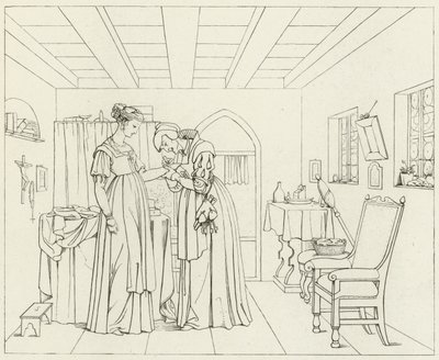 Illustratie voor Goethes Faust door Friedrich August Moritz Retzsch