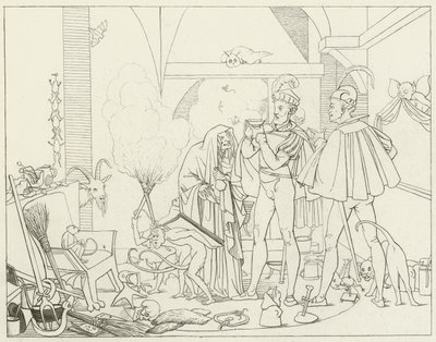 Illustratie voor Goethes Faust door Friedrich August Moritz Retzsch