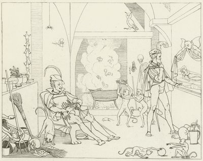 Illustratie voor Goethes Faust door Friedrich August Moritz Retzsch