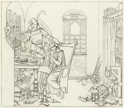 Illustratie voor Goethes Faust door Friedrich August Moritz Retzsch