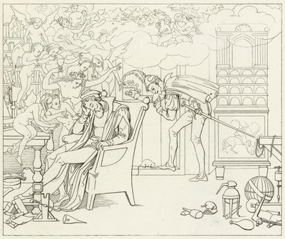 Illustratie voor Goethes Faust door Friedrich August Moritz Retzsch