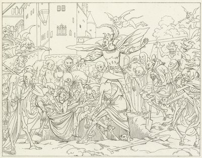 Illustratie voor Goethes Faust door Friedrich August Moritz Retzsch
