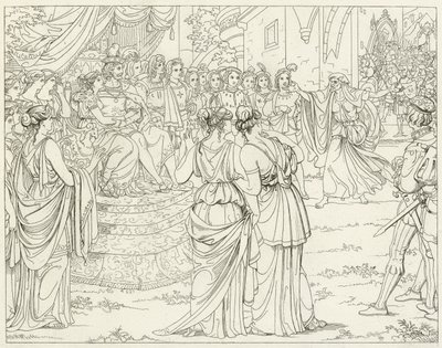 Illustratie voor Goethes Faust door Friedrich August Moritz Retzsch