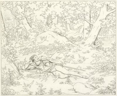Illustratie voor Goethes Faust door Friedrich August Moritz Retzsch