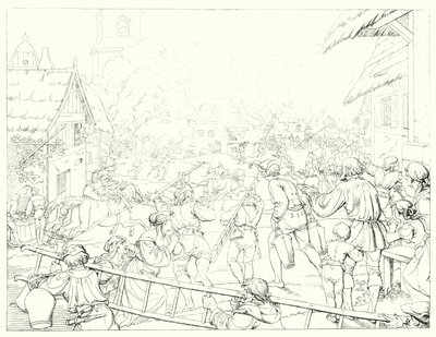 Illustratie voor Schillers Lied von der Glocke door Friedrich August Moritz Retzsch