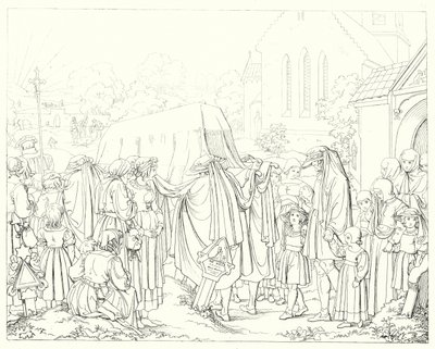 Illustratie voor Schillers Lied von der Glocke door Friedrich August Moritz Retzsch