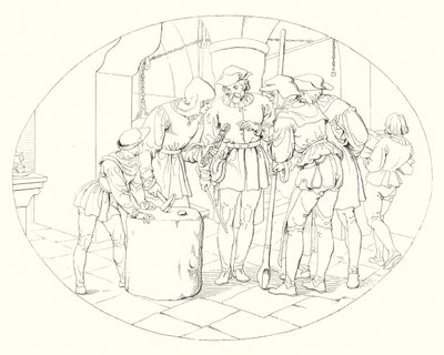 Illustratie voor Schillers Lied von der Glocke door Friedrich August Moritz Retzsch