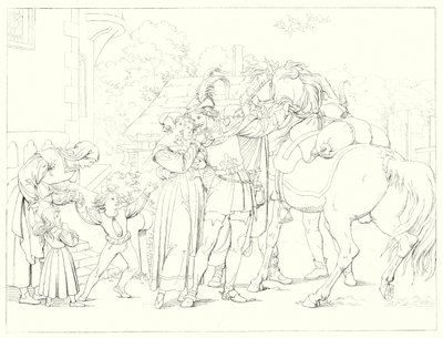 Illustratie voor Schillers Lied von der Glocke door Friedrich August Moritz Retzsch