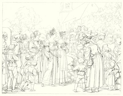 Illustratie voor Schillers Lied von der Glocke door Friedrich August Moritz Retzsch